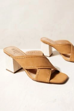 FREE SOUL/MIRACLE MILE Jade Heels In Tan Shoes