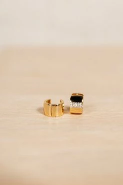 LA RADIANT VAL JEAN GLOBAL Emelia Huggie Earring Jewelry