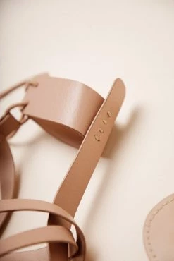 FREE SOUL/MIRACLE MILE Alia Lace-Up Sandals In Blush- Final Sale