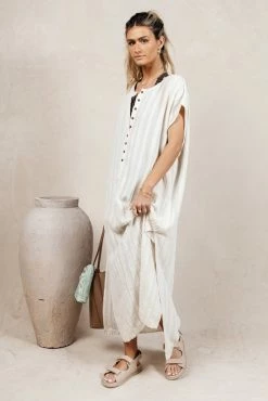 MAIZE Emie Cover-Up Dress In Cream - FINAL SALE