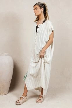 Budget ✨ MAIZE Emie Cover-Up 👗 Dress In Cream - FINAL SALE 🔔 14 MAIZE Emie Cover-Up Dress In Cream - FINAL SALE