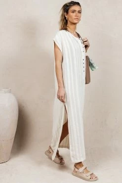 Budget ✨ MAIZE Emie Cover-Up 👗 Dress In Cream - FINAL SALE 🔔 13 MAIZE Emie Cover-Up Dress In Cream - FINAL SALE