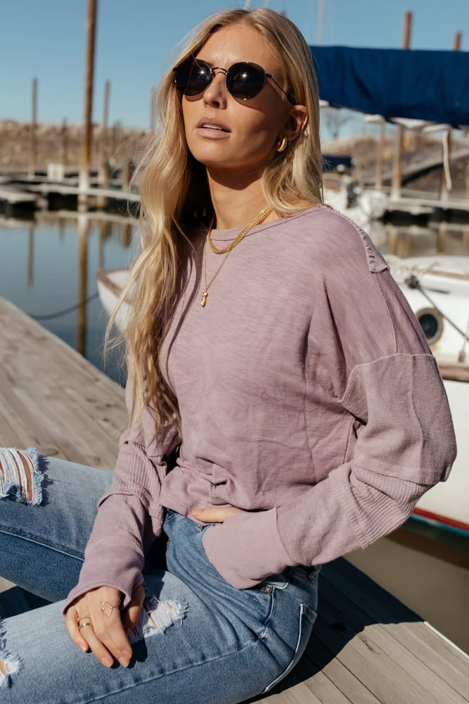 Coupon 💯 SINA Galilea Patch Top In Lavender - FINAL SALE 🛒 3 SINA Galilea Patch Top In Lavender - FINAL SALE