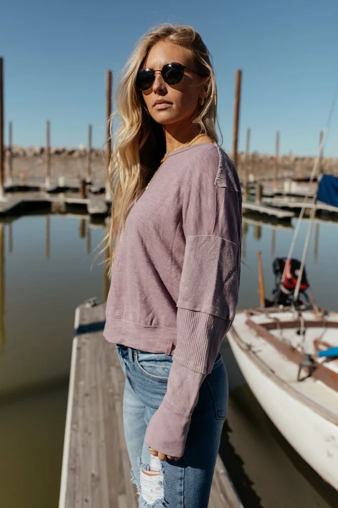 Coupon 💯 SINA Galilea Patch Top In Lavender - FINAL SALE 🛒 6 SINA Galilea Patch Top In Lavender - FINAL SALE