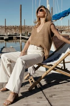 Vero Moda Libbie Sweater Vest In Brown - FINAL SALE