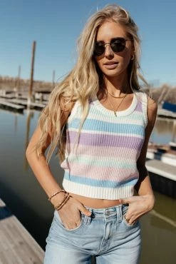 Vero Moda Addie Sweater Vest In Pink - FINAL SALE