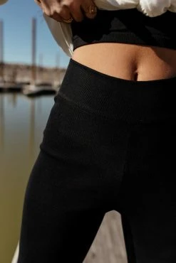 CRESCENT Micaela Wide Leg Pant In Black - FINAL SALE