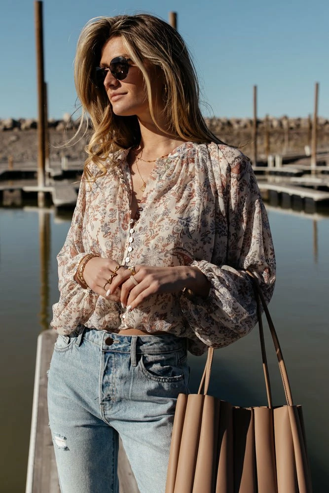 Brand new 😉 DRESS FORUM Llana Button Blouse - FINAL SALE ✔️ 4 DRESS FORUM Llana Button Blouse - FINAL SALE