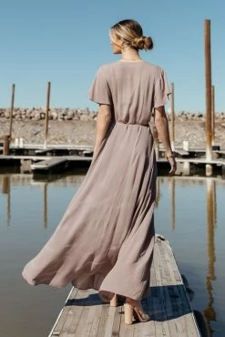 ROKOKO Cecelia Wrap Dress In Lavender - FINAL SALE