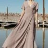 ROKOKO Cecelia Wrap Dress In Lavender - FINAL SALE