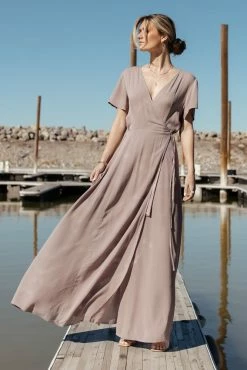 ROKOKO Cecelia Wrap Dress In Lavender - FINAL SALE
