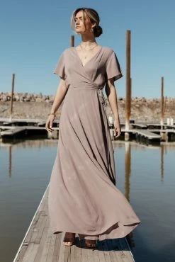 ROKOKO Cecelia Wrap Dress In Lavender - FINAL SALE