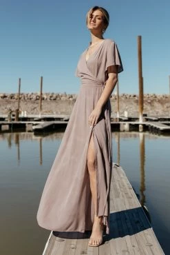 ROKOKO Cecelia Wrap Dress In Lavender - FINAL SALE