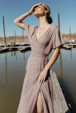 ROKOKO Cecelia Wrap Dress In Lavender - FINAL SALE