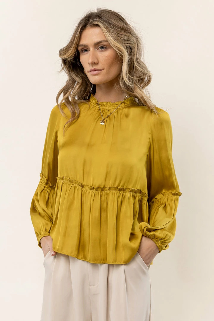 Hot Sale π― CALISTA Valeria Blouse In Chartreuse New Arrivals β 2 CALISTA Valeria Blouse In Chartreuse New Arrivals