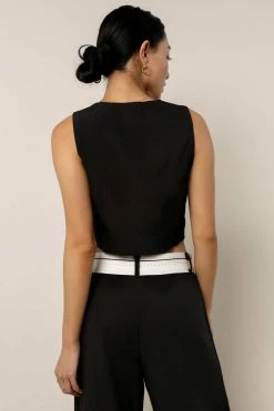 SANS SOUCI Londyn Button Up Vest Tops