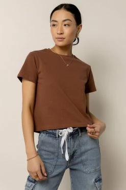 WORUI Be My Baby Tee In Brown