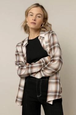 Be Cool Manufacture Tops Curtis Plaid Button Down