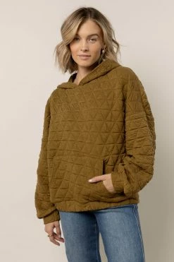 THINGS BETWEEN Madalynn Hooded Pullover Tops