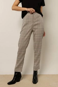 TEA N ROSE Hunter Plaid Pants New Arrivals