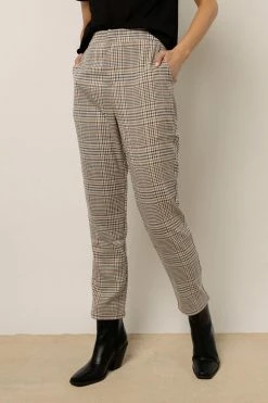 TEA N ROSE Hunter Plaid Pants New Arrivals
