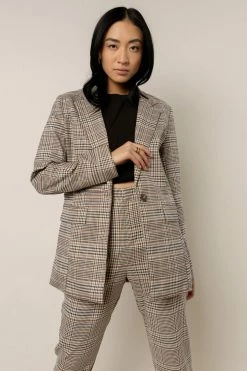 Best Sale π TEA N ROSE Hunter Plaid Blazer β¨ 8 TEA N ROSE Hunter Plaid Blazer