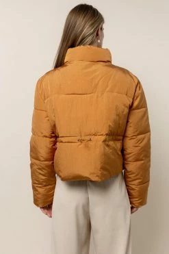 HYFVE Caitlyn Puffer Jacket In Brown - FINAL SALE