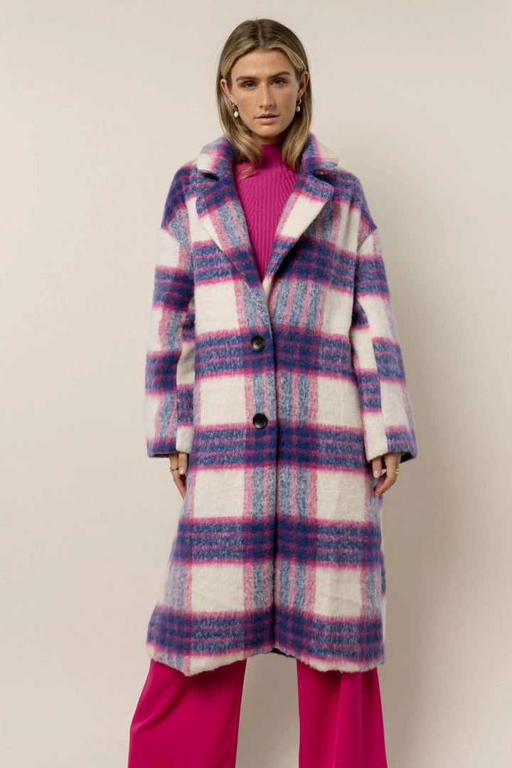 New π A PEACH Mira Oversized Plaid π§₯ Coat - FINAL SALE π 1 A PEACH Mira Oversized Plaid Coat - FINAL SALE