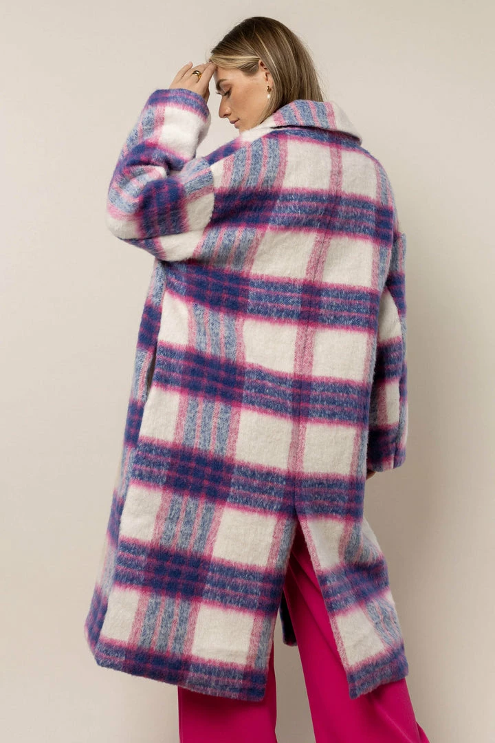 New π A PEACH Mira Oversized Plaid π§₯ Coat - FINAL SALE π 5 A PEACH Mira Oversized Plaid Coat - FINAL SALE