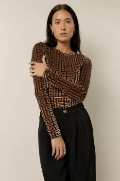 LUMIERE Leesa Top In Tan - FINAL SALE