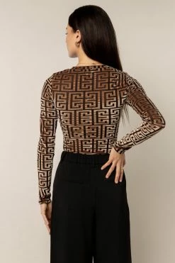 LUMIERE Leesa Top In Tan - FINAL SALE