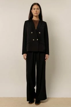 Cheap โค๏ธ AARON & AMBER Romaine Wide Leg Pants In Black ๐ 12 AARON & AMBER Romaine Wide Leg Pants In Black