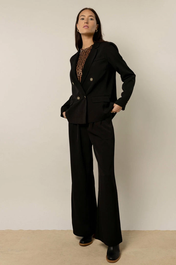 Cheap โค๏ธ AARON & AMBER Romaine Wide Leg Pants In Black ๐ 8 AARON & AMBER Romaine Wide Leg Pants In Black