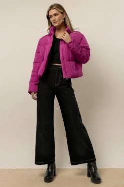 Cheapest 🌟 HYFVE New Arrivals Caitlyn Puffer Jacket In Fuschia 🤩 8 HYFVE New Arrivals Caitlyn Puffer Jacket In Fuschia