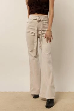 Flying Tomato Midge Flare Pants In Beige