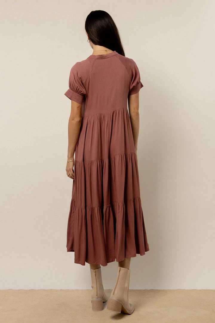 Brand new β Fore Collection Amanda Tiered π Dress In Raisin π Dresses π 4 Fore Collection Amanda Tiered Dress In Raisin Dresses