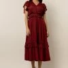 WORUI Dresses Willa Ruffle Dress In Brick