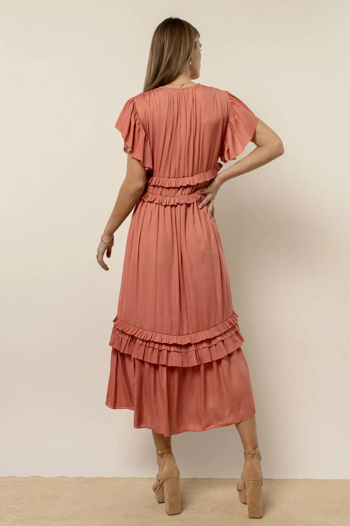 Cheap π WORUI π Dresses Willa Ruffle π Dress In Salmon π 3 WORUI Dresses Willa Ruffle Dress In Salmon