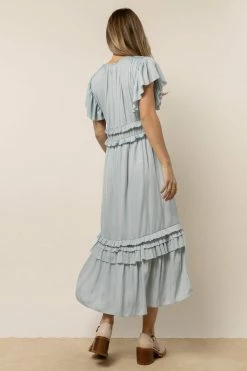 WORUI Dresses Willa Ruffle Dress In Light Blue