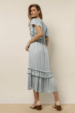 WORUI Dresses Willa Ruffle Dress In Light Blue