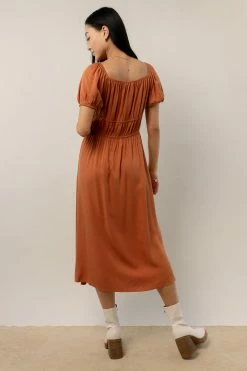 WORUI Dresses Gene Midi Dress In Clay - FINAL SALE