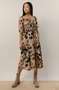 CALISTA Kaylee Floral Midi Dress Dresses