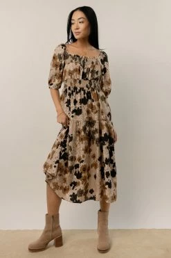 CALISTA Kaylee Floral Midi Dress Dresses