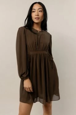 LEIA N CO New Arrivals Kori Side Tie Mini Dress