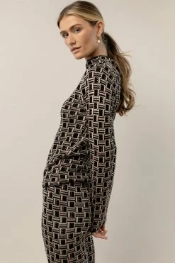 FATE INC Sweaters Jayda Mock Neck Top