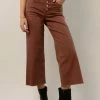 PLASTIC Flying Monkey Delia Wide Leg Denim In Cognac - FINAL SALE