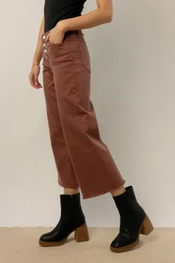 New ✨ PLASTIC Flying Monkey Delia Wide Leg Denim In Cognac - FINAL SALE 🌟 9 PLASTIC Flying Monkey Delia Wide Leg Denim In Cognac - FINAL SALE