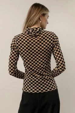 FATE INC Brynn Checkered Top
