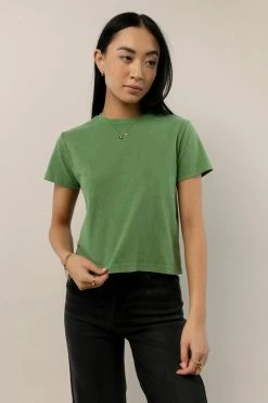 WORUI Tops Be My Baby Tee In Green