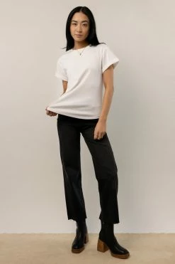 WORUI Tops Selena Rolled Sleeve Shirt In Ivory